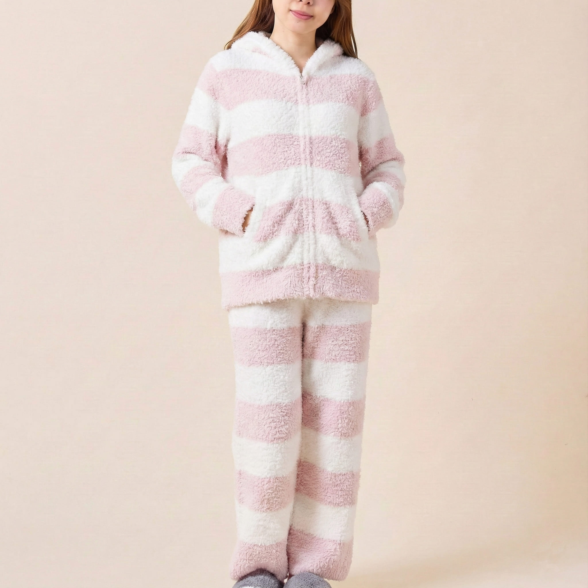 ジェラートピケ 上下セット パーカー ロングパンツ フリーサイズ WOMEN】ジェラート2BDパーカ＆ショートパンツ or ロングパンツ